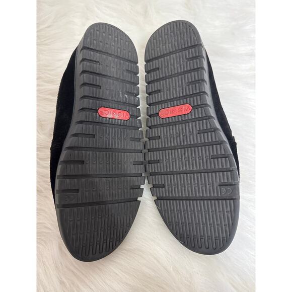 Vionic Black Suede Cushion Heel Slip On Business Casual Shoes Loafers 8.5 - Picture 9 of 9